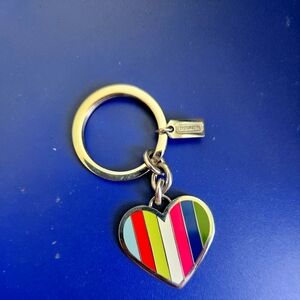 Coach Heart Key Chain